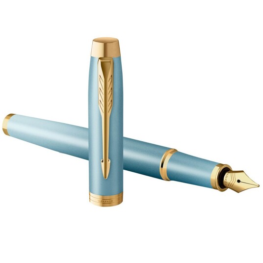 Parker IM Rituals Gradient Blue/Gold Fyllepenn Medium