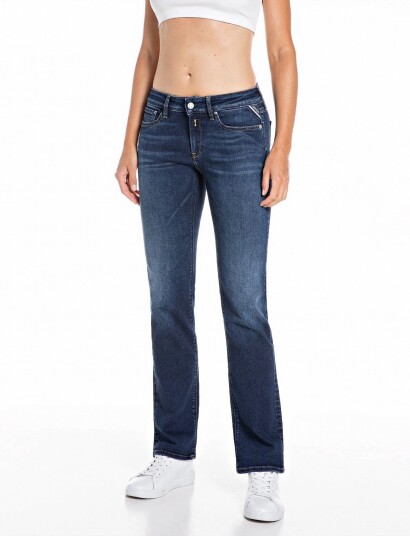 Replay New Luz Bootcut Trousers Bootcut Blue 25 x 34