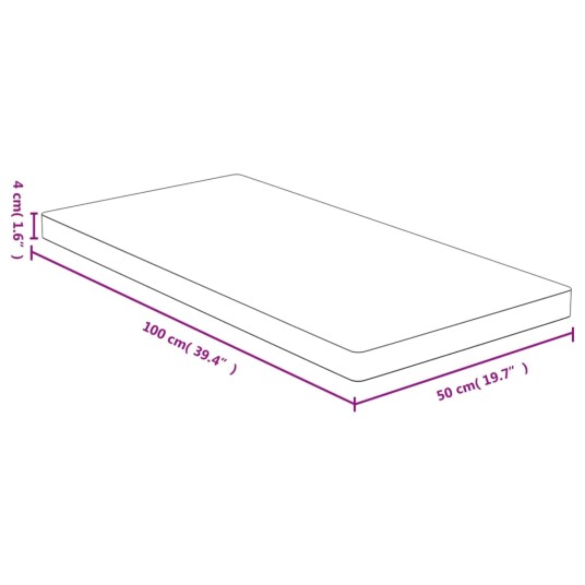 Skjærebrett 100x50x4 cm bambus 352767