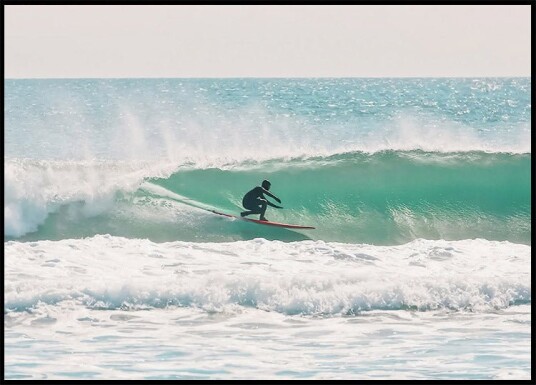 Winter Wave Ride Surf Vibes Wall Art Plakat Plakat / 40x50cm