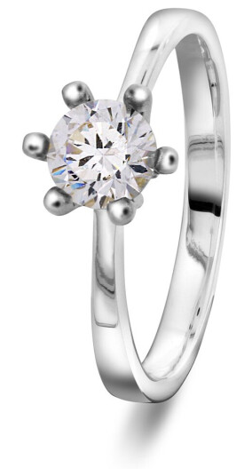 Pan Jewelry, Ring i 925 sølv med zirkonia