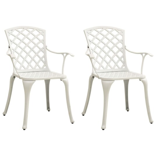  Bistrosett 3 deler støpt aluminium hvit 3070585