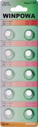 10-pack AG3/LR41/392 Knappcellebatteri