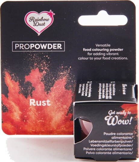 Propowder Rust Rustbrun Matfarge i Pulver Fra Rainbow | Slikkepott.No