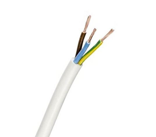 PMH Kabel 500V 3G0,75 Hvit 100m PMH Kabel 500V 3G0,75 Hvit 100m