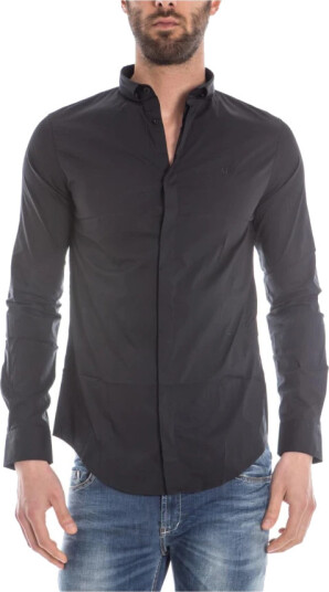 Armani Jeans Herre Skjorter Svart S, Armani Jeans Herre Skjorter Svart S,