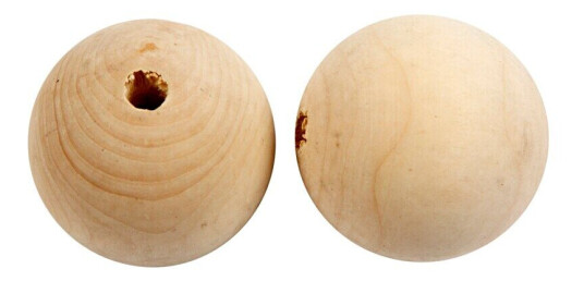 Okänd Tillverkare (Cchobby) Treperle, Dia. 50 Mm, Hullstr. 8 Mm, 4 Stk./ 1 Pk.