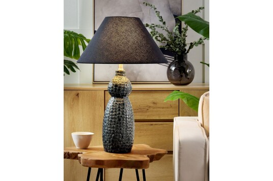 Kastellorizo Bordlampe 60 cm E27 Mørkeblå/Svart Kastellorizo Bordlampe 60 cm E27 Mørkeblå/Svart