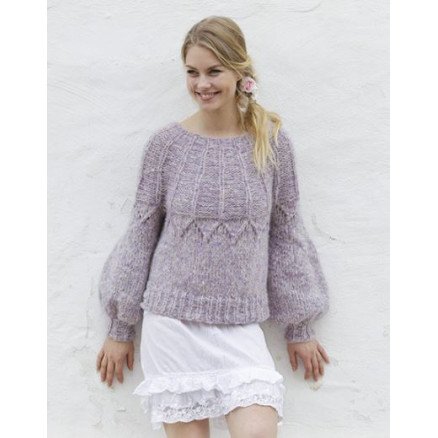 Â Fair LilyÂ by DROPS Design Bluse Strikkeoppskrift str S XXXL