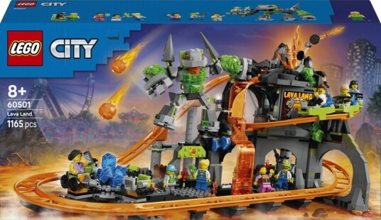 Lego Lava Land Med Berg-og-dal-bane