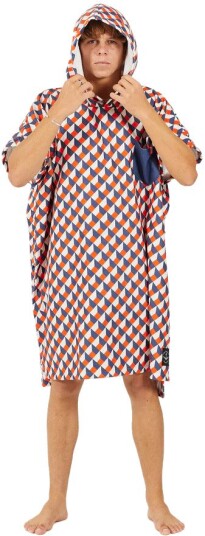 After Essentials Poncho Swim Club Vertigo Orange