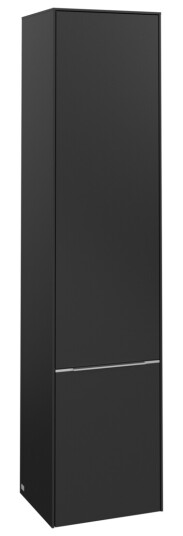 VILLEROY & BOCH SUBWAY 3.0 HØYSKAP 40X171 VENSTRE 2 DØRER VOLCANO BLACK HÅNDTAK I KROM