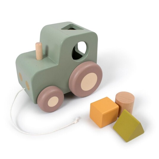 FILIBABBA Pull along tractor with shape sorter FI-02776 FILIBABBA Pull along tractor with shape sorter FI-02776