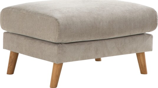 Trend Lyx Fotskammel - Beige/Eik