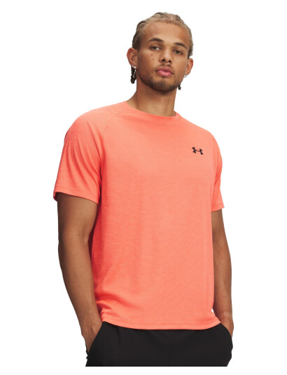 Under Armour Ua Tech Textured Ss Coral L Under Armour Ua Tech Textured Ss Coral L