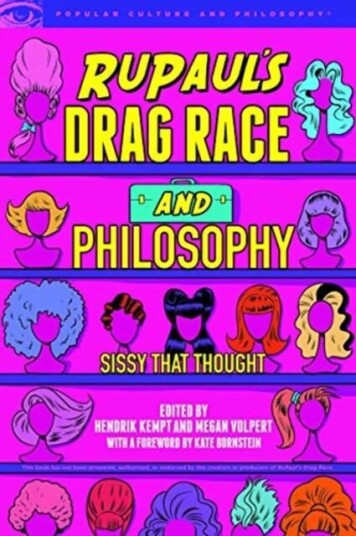 Rupaul'S Drag Race And Philosophy
