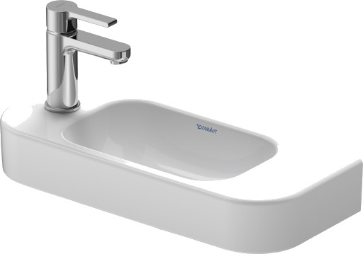 Duravit Happy D.2 Vegghengt Servant 500x220 mm, blanderhull venstre Duravit Happy D.2 Vegghengt Servant 500x220 mm, blanderhull venstre