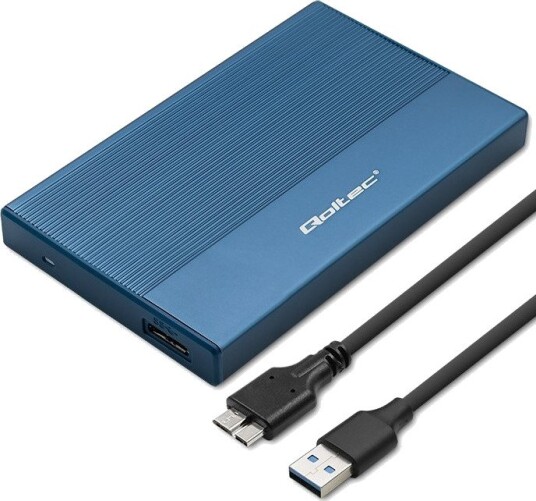 Qoltec 52276 Eksternt SSD-kabinett 2.5" SATA USB 3.0 2TB
