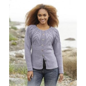 Magic Web Cardigan by DROPS Design Jakke Strikkeoppskrift str. S X Small
