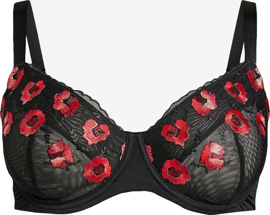 Zizzi - Spile-bh Lisandra, Padded Bra - Svart