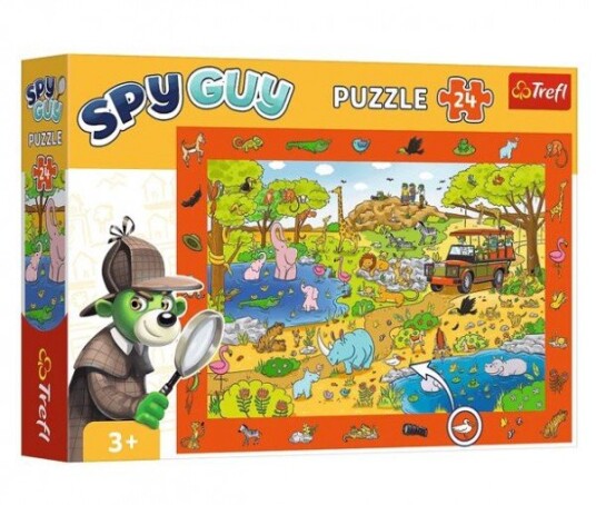 Trefl Puslespill 24 Stykker Observation Spy Guy Safari