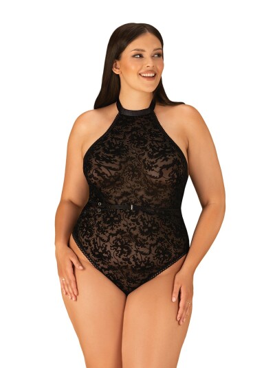 Softily Teddy Black Plus Size