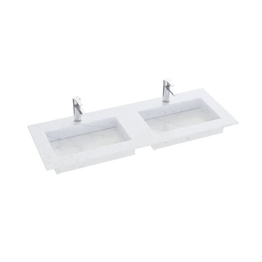 Dansani Inzo Angular D45,50cm Silestone Eternal Statuario 160-179cm Dobbel