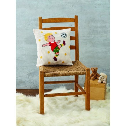 Permin Broderisett Fotball 30x30cm