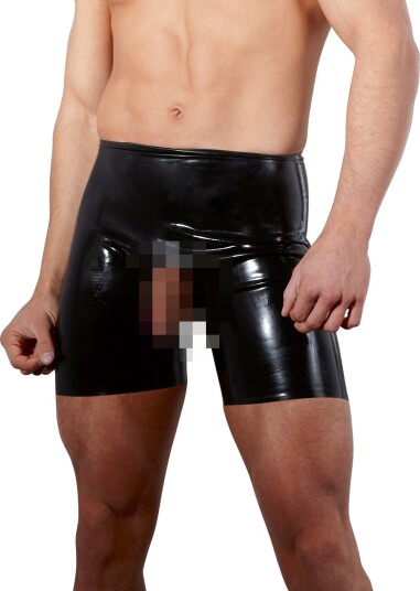 Late X Latex Showmaster Åpen Boxershorts Menn - Svart - 2XL Late X Latex Showmaster Åpen Boxershorts Menn - Svart - 2XL