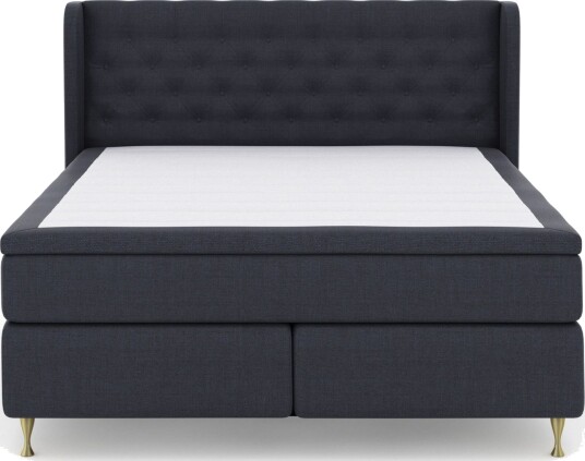 Select No 6 Komplett Sengepakke 210x210 Fast/Medium Watergel - Blå/Gullben