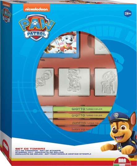 Paw Patrol Stempelsett Inkl. 7 Tusjer Og 4 Stempler Paw Patrol Stempelsett Inkl. 7 Tusjer Og 4 Stempler
