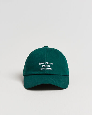 Drôle De Monsieur Slogan Baseball Cap Dark Green Drôle De Monsieur Slogan Baseball Cap Dark Green