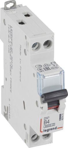 Legrand DX³ MCB automatsikring B4 1P+N 2M 10/10kA