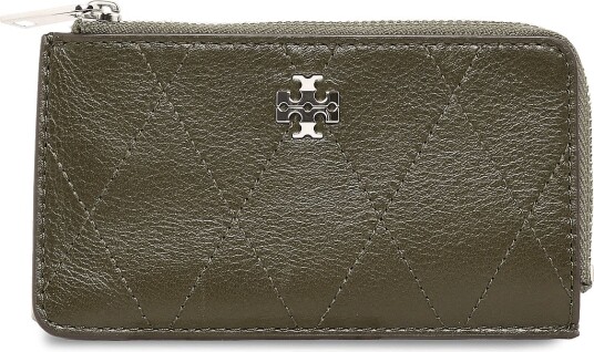 Tory Burch Charlie Quilted Zip Card Case   LECCIO   One Size
