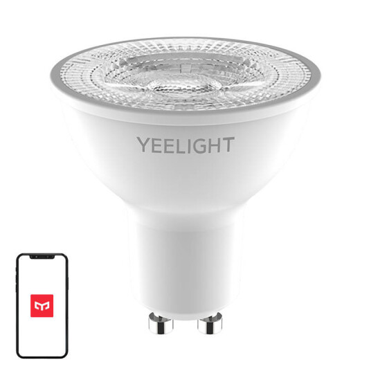 Yeelight Led-Pære For Søkelys Gu10 4.8 W Klasse G Varmt Hvitt Lys 2700 K Hvit Yeelight Led-Pære For Søkelys Gu10 4.8 W Klasse G Varmt Hvitt Lys 2700 K Hvit