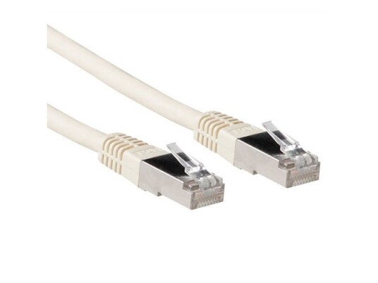 Act 0,50M Cat6a Sstp Pimf 0,50M Cat6a S/Ftp (S-Stp) Elfenbensnettverkskabel (Ib3600)