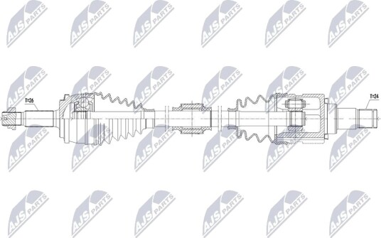 NTY NPW TY 203 Drivaksel NTY NPW TY 203 Drivaksel