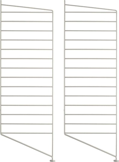 String Golvgavel 85 Beige 2 Pack Hyller & Hyllesystem Nils Strinning Metall String Golvgavel 85 Beige 2 Pack Hyller & Hyllesystem Nils Strinning Metall