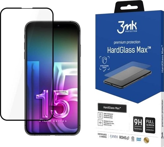 3Mk Hardglass Max, iPhone 15 Pro 1stk