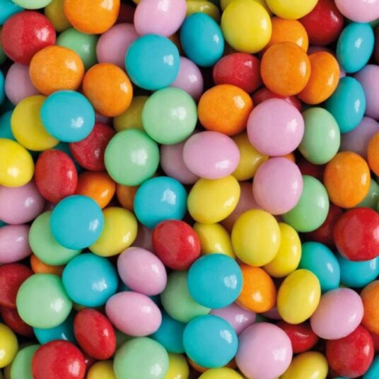 Decora Sjokoladelinser Regnbue 10mm 1kg 