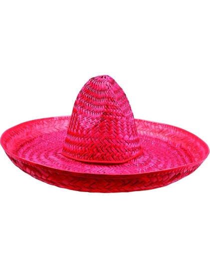 Boland Sombrero Stråhatt i Rød 47 cm