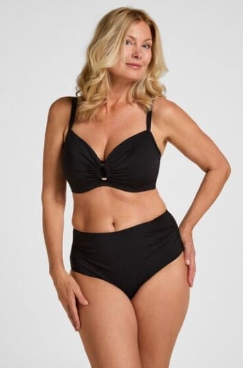 Hunkemöller High Waisted Formende Bikinibukse Luxe Svart