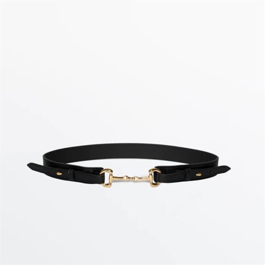 Andiata Gadia Belt - Black - Golden Details Sort L Andiata Gadia Belt - Black - Golden Details Sort L