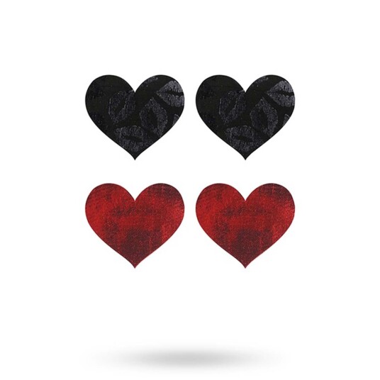 Peekaboo Pasties Stolen Kisses Hearts - Nipple covers