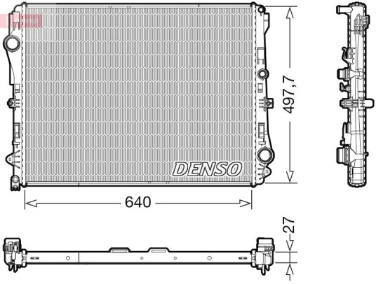 Radiator DENSO DRM17116 Radiator DENSO DRM17116