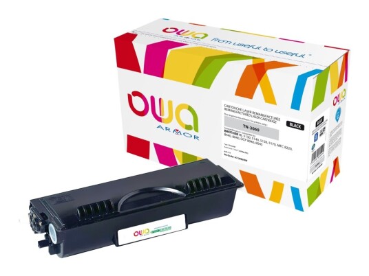 Owa - Svart - Kompatibel - Gjenfabrikert - Tonerpatron Alternativ For: Brother Tn3060 - For Brother Dcp-8040 8045 Hl-5130 5140 5150 5170 Mfc-8220 8440 8840