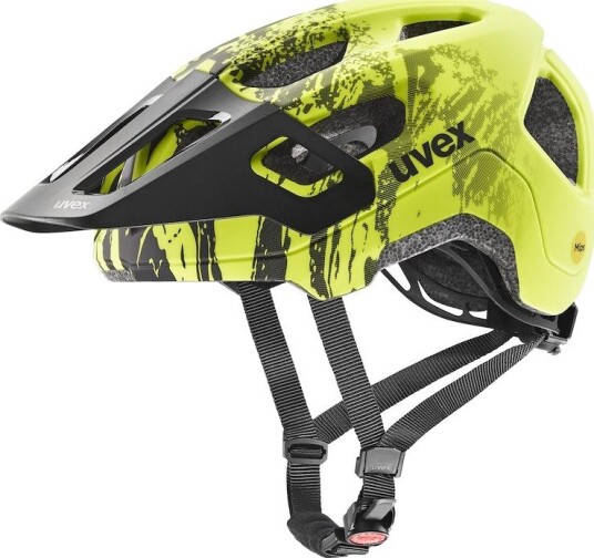 uvex React junior MIPS sykkelhjelm lime black matt