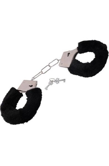 TOYZ4LOVERS Furry Handcuffs Black TOYZ4LOVERS Furry Handcuffs Black