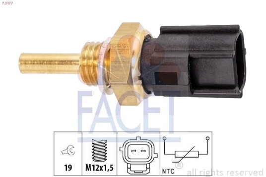 Sensor motortemperatur FACET 7.3177