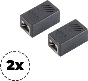 Shiverpeaks Bs08 01041 2 Flat Sort Rj 45 Rj 45 Hunkjønn Hunkjønn